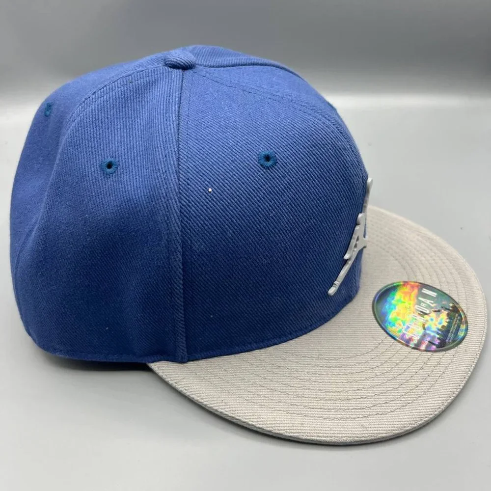Air‎ Jordan Hat Men 7 5/8 Blue Gray Jumpman Fitted Cap